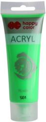 Happy Color Culoare acrilica 75ml, verde fluo, Happy Color HA73700075-501