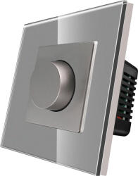 Luxion Intrerupator cu Variator Mecanic LUXION cu Rama din Sticla Gri (LX-MP-DM01GF-GY)