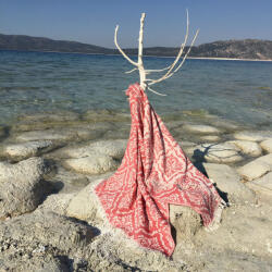  L' essential Maison Fouta (strandtörölköző) Red Barok - piros
