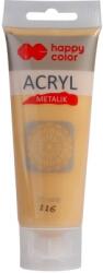 Happy Color Culoare acrilica 75 ml, auriu moale metalic, Happy Color HA73700075-116