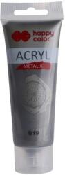 Happy Color Culoare acrilica 75ml, argintiu inchis metalic, Happy Color HA73700075-819