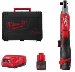 Milwaukee M12 FIR38G2-252B akkus racsnis csavarkulcs 12 V | 3/8 inch | 95 Nm | Szénkefementes | 2 x 2, 5 Ah akku + töltő | Kofferben (4933498937)