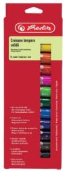 Herlitz Set 12 creioane tempera solida 10g, Herlitz HZ400198400