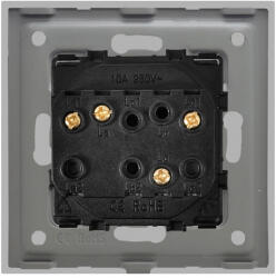 Luxion Intrerupator Jaluzele Mecanic LUXION cu Rama din Sticla Gri (LX-MP031GF-GY)