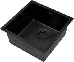 Ruvetti Stelio chiuveta din otel 44x44 cm negru 5001S_PVD_BL50_P (5001SPVDBL50P) Chiuveta