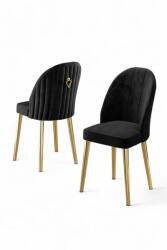 Hanah Home szék szett (2 darab) Black Gold Mara - fekete, arany