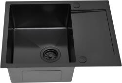 Ruvetti Look chiuveta din otel 60x48 cm negru 5003L_PVD_BL120_W (5003LPVDBL120W) Chiuveta