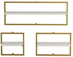  Hanah Home Fali polc WhiteGold Yeso - Fehér arany (8684282506782)