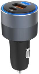Forcell Încărcător auto Forcell - F-Energy Alu, 85W, 2xUSB-C/USB-A, gri (5903396275746)