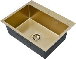Ruvetti Look chiuveta cu dozator 58x45 cm auriu 5003L_PVD_CH60_W (5003LPVDCH60W) Chiuveta