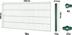 Floraworld Classic egyrudas hálós kerítéspanel készlet 100 x 2000 cm zöld
