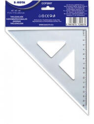 SaKOTA Háromszög vonalzó, műanyag, 45°, 16 cm, SAKOTA (CCP2007)