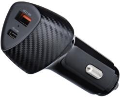 Forcell Încărcător auto Forcell - F-Energy Carbon, CC50-1A1C, 38W, negru (5903396133770)