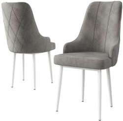 Hanah Home Trex szék szett (2 db) szürke, fehér