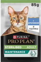 PRO PLAN Sterilised Maintenance tasakos macskaeledel nyúllal szószban 26 x 85 g