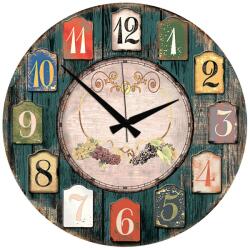 Wallity Decorative MDF Clock Multicolor Huhuas00025
