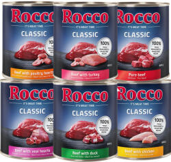 Rocco 6x800g Rocco Classic nedves kutyatáp- Mix 2: 6 változattal