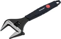 Fortum állítható villáskulcs, 150mm/6", 0-34mm nyílás, CrV, foszfátozott, gumírozott markolat