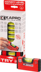 Kapro Vízmérték, Kapro 246 Mini, piros, 10 cm, 1 libella, műanyag, lengéscsillapító gumiszél (TC2160210)