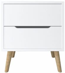 Hanah Home Nightstand White Flora - White