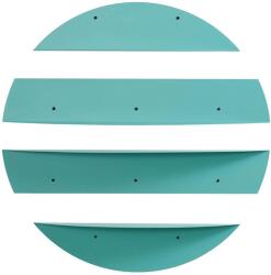  Hanah Home Dekoratív Fém Fali Polc Türkiz Vlnt118R6027