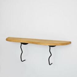  Hanah Home Fali polc Black Oak Edera - Fekete, Tölgy