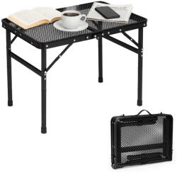 Homelux Masă pliabilă de camping în formă de valiză, 60x40 cm, neagră (SMI-CT604)