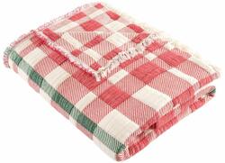  L' essential Maison Muslin Single Quilt Red Ekose - Red