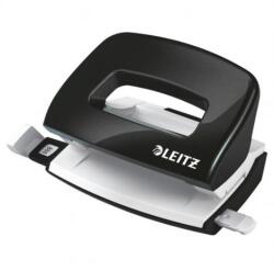 Leitz Perforator, cu două găuri, 10 coli, metal, mini, LEITZ "Nexxt Wow", negru