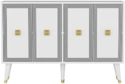  Hanah Home Console White Gold Ansel - White, Gold