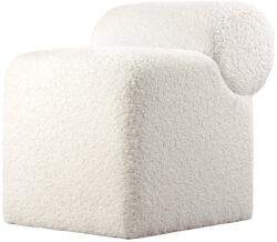  Atelier Del Sofa Pouffe White Monlik Kürk - White