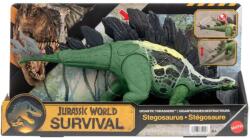 Mattel Figurina articulata, Jurassic World Survival, Wild Roar, Stegosaurus, JKL85 Figurina