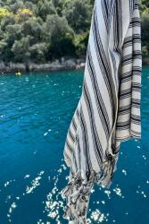  L' essential Maison Fouta (strandtörölköző) Black Helen - fekete