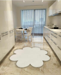 Conceptum Hypnose Carpet (80 x 80) White Daisy Plush - White