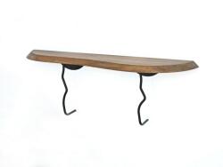  Hanah Home fali polc BlackWalnut Lierre - fekete, dió