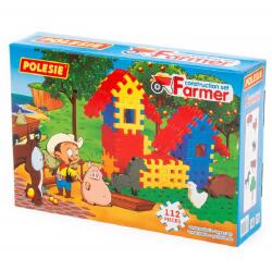Polesie Gazdálkodj és Építs! Farmépítő - 112 elem (Polesie - 4864 - Construction set Farmer - 112 (box)) (4864)
