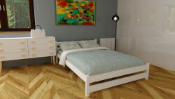 Komforttéka Kamilla Fehér fenyő Gyerekágy 80x160 + ajándék ágyráccsal