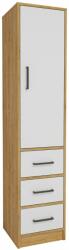  Hanah Home Multi Purpose Cabinet Sapphire Oak White Modera - Sapphire Oak, White