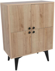  Hanah Home Multi Purpose Cabinet Oak Black Senegal