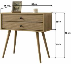  Hanah Home Dresser Oak Vita 5208