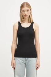 coperni női viszkózzal Rib Logo Tank Top - fekete XS