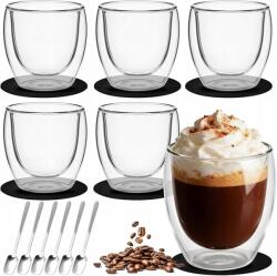  Latte Macchiato Kávés pohár szett Thermo 6x250 ml Szett