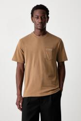 Lacoste t-shirt férfi pamut - barna XL