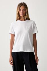 Twinset női pamut póló - fehér M - answear - 32 990 Ft