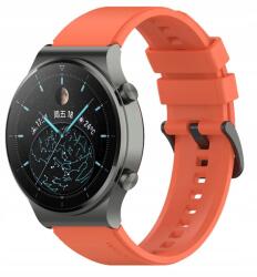  Szilikon Óraszíj Okosórához 22MM 2 Teleszkóp Orange Színek (Huawei Watch GT 5 46mm / Active / Classic)