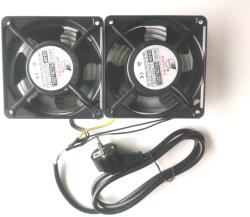 Hikvision Ventilator pentru rack / dulap de retea Hikvision FD1238A2, temperatura de functionare -20°C pana la 80°C, umiditate 20%-80%, greutate 450g, compatibil cu sistemele de distributie in incinte si rack-u