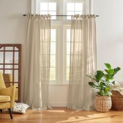 Elrene Home Fashions Vienna áttetsző függöny 52x95 hüvelyk vászon színű 1 db ablakra