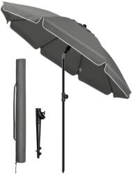 VOUNOT Kerti Napernyő 200 cm, dönthető és magasságállítható, UV 50+ védelem, szürke, hordtáskával, teraszra, erkélyre, strandra