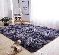 LYKEJI Fluffy hosszú szálú szőnyeg, csúszásmentes - sötétszürke - 80x160 cm