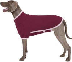  Boumi fleece kutyapulóver reflektív csíkkal - piros - 3XL-es méret